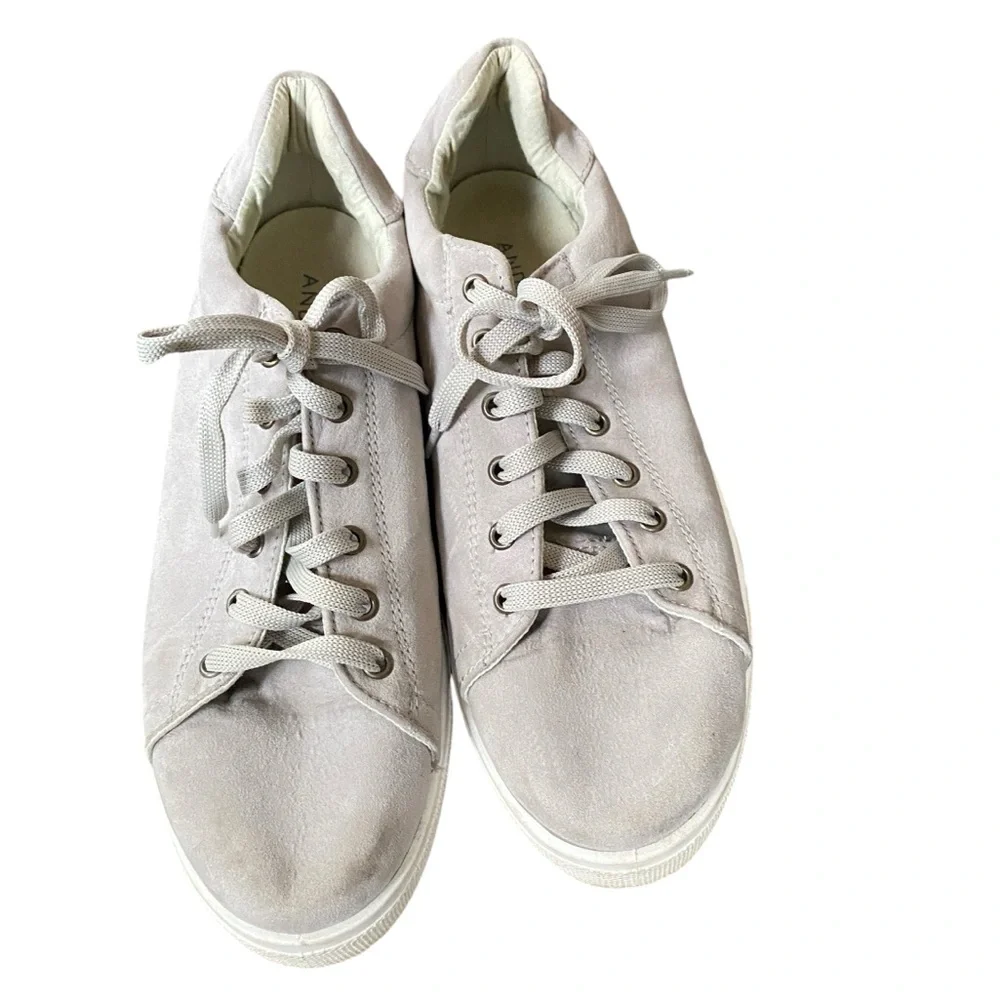 ANDRE Gray Suede Sneakers Lace-Up EU40 Made In Italy